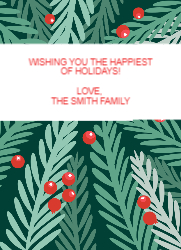 Flat Christmas Card-5x7 - B19