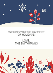 Flat Christmas Card-5x7 - B20