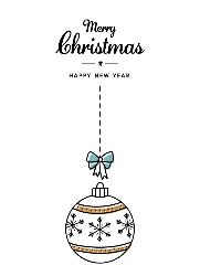 Flat Christmas Card-5x7 - B23