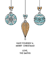 Flat Christmas Card-4.25x5.5 - B22