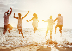 Desk calendar, spiral-bound with self stand (Design 4)