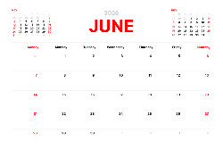 Desk calendar, spiral-bound with self stand (Design 4)