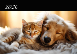 Desk calendar, spiral-bound with self stand (Design 3)