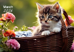 Desk calendar, spiral-bound with self stand (Design 3)