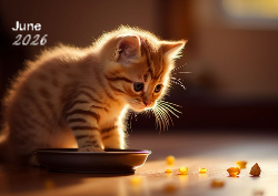 Desk calendar, spiral-bound with self stand (Design 3)