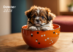 Desk calendar, spiral-bound with self stand (Design 3)