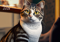 Desk calendar, spiral-bound with self stand (Design 3)