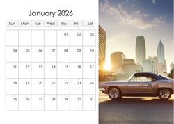 Desk calendar, spiral-bound with self stand (Design 1)