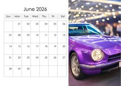 Desk calendar, spiral-bound with self stand (Design 1)