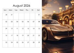 Desk calendar, spiral-bound with self stand (Design 1)