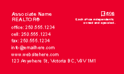 Business Card  (Royal LePage - 23) Back