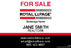 12" X 18"  Sign (Royal LePage - 1)