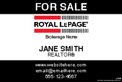 12" X 18"  Sign (Royal LePage - 2)