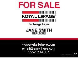 18" X 24"  Sign (Royal LePage - 1)