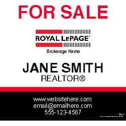 24" X 24"  Sign (Royal LePage - 1)