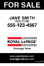 24" X 36"  Sign (Royal LePage - 2)