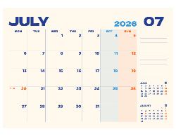 2025 Wall Calendar- 11x17 folds to 8.5 x 11 (Design 1)