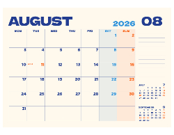 2025 Wall Calendar- 11x17 folds to 8.5 x 11 (Design 1)