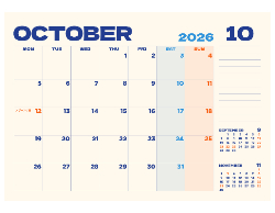 2025 Wall Calendar- 11x17 folds to 8.5 x 11 (Design 1)