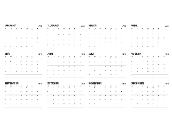 2025 Wall Calendar- 11x17 folds to 8.5 x 11 (Design 3)