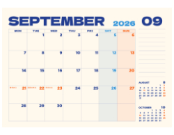 2025 Wall Calendar 11x17 folds to 8.5 x 11 ( Design 4)