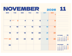 2025 Wall Calendar 11x17 folds to 8.5 x 11 ( Design 4)