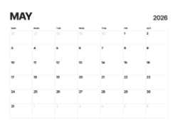 Desk calendar, spiral-bound with self stand ( Design 7)