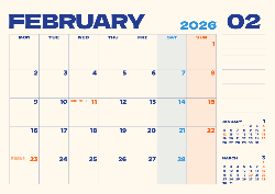 Desk calendar, spiral-bound with self stand (Design 6)