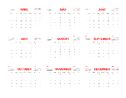 2025 Wall Calendar 11x17 folds to 8.5 x 11 ( Design 6)