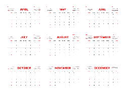 2025 Wall Calendar 11x17 folds to 8.5 x 11 ( Design 8)