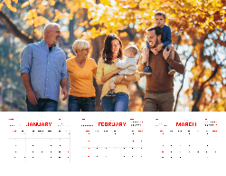 2025 Wall Calendar 11x17 folds to 8.5 x 11 ( Design 9)