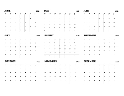 2025 Wall Calendar 11x17 folds to 8.5 x 11 ( Design 12)