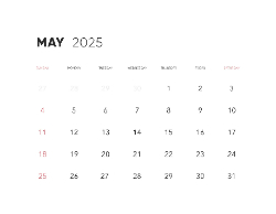 2025 Wall Calendar 11x17 folds to 8.5 x 11 ( Design 14)