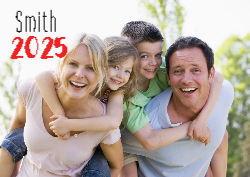 Desk calendar, spiral-bound with self stand (Design 9)