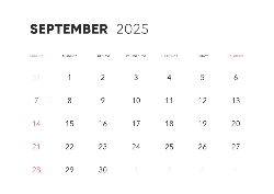 Desk calendar, spiral-bound with self stand (Design 9)