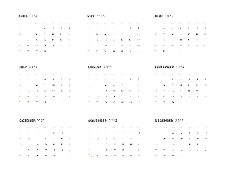 Desk calendar, spiral-bound with self stand (Design 9)