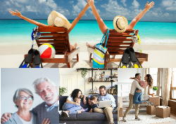 Desk calendar, spiral-bound with self stand (Design 10)