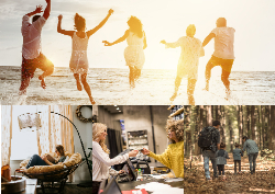 Desk calendar, spiral-bound with self stand (Design 10)