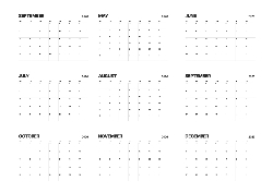 Desk calendar, spiral-bound with self stand (Design 10)