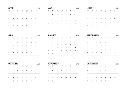 Desk calendar, spiral-bound with self stand (Design 12)