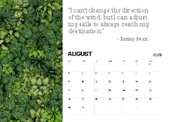 Desk calendar, spiral-bound with self stand (Design 14)