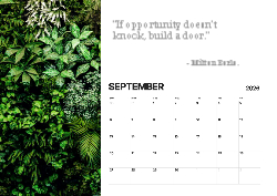 Desk calendar, spiral-bound with self stand (Design 14)