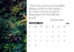 Desk calendar, spiral-bound with self stand (Design 14)