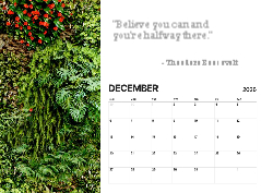 Desk calendar, spiral-bound with self stand (Design 14)