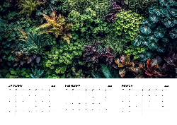 Desk calendar, spiral-bound with self stand (Design 14)