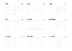 Desk calendar, spiral-bound with self stand (Design 14)