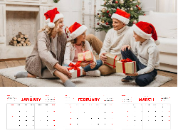 2025 Wall Calendar 11x17 folds to 8.5 x 11 ( Design 20)