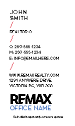 Business Card  (Remax - 22) Back