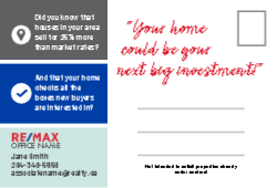 Postcard 4x6 (Re/Max - 10 )