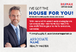 Postcard 4x6 (Re/Max The House for You  - 12)